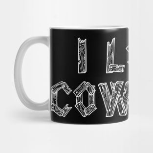 I Love Cowboys v3 Mug